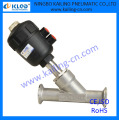 Válvulas de conexión tri-clamp con actuador de plástico, cuerpo de acero inoxidable, KLJZF-1 &quot;-Q